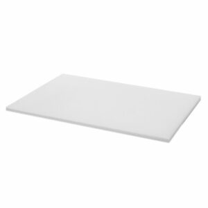 Polyethylene cutting board, white, size 45x61x1.2cm