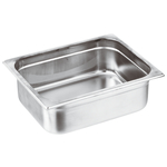 Bacinella Gastronorm in acciaio inox, misura GN 1/4, altezza 10cm