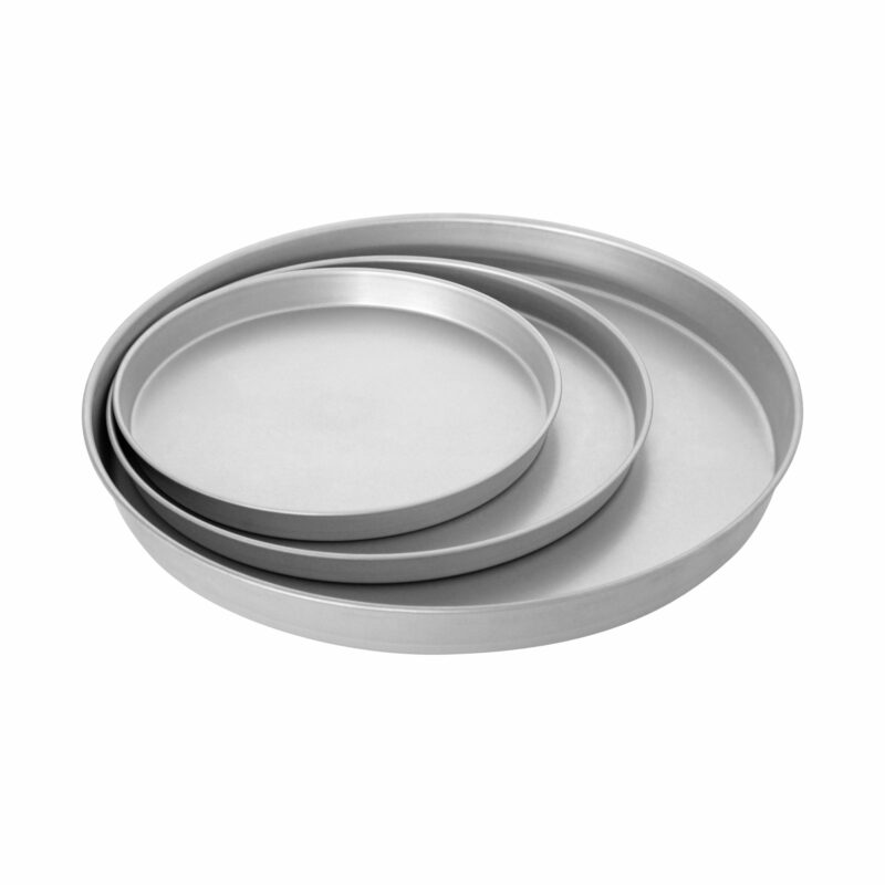 Round aluminized sheet pan height 3cm