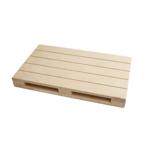 Tagliere modello "mini-pallet" in faggio multistrato dimensioni 30x19,6cm