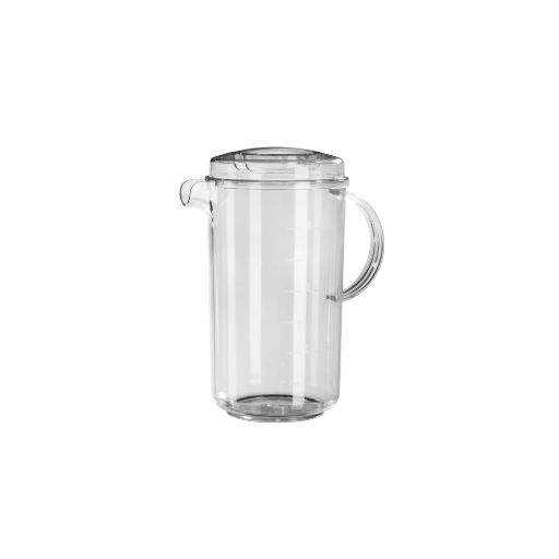 Caraffa graduata trasparente con coperchio capacità 1,5 lt