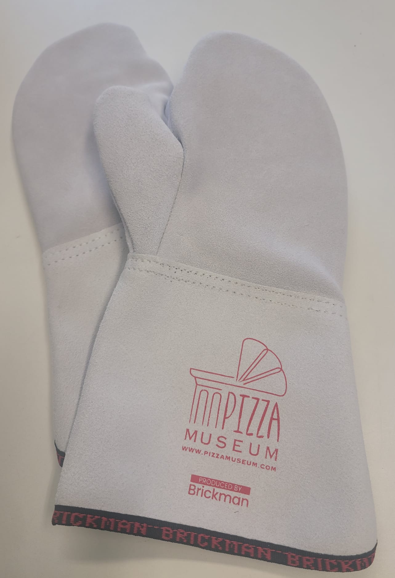 Guanti anticalore resistenti fino a 500° modello manopola a due dita, con manichette da 15cm EDIZIONE PIZZAMUSEUM