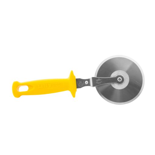 Rotella tagliapizza professionale, con disco in acciaio inox diametro 10cm impugnatura dritta