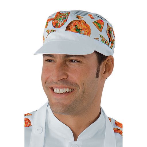 Cappellino da lavoro fantasia pizza