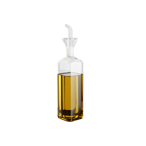 Oliera forma squadrata in vetro borosilicato, capacità 500ml