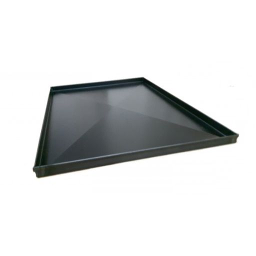 Teglia rettangolare in ferro blu 60x30x2cm bordi dritti - con diagonale